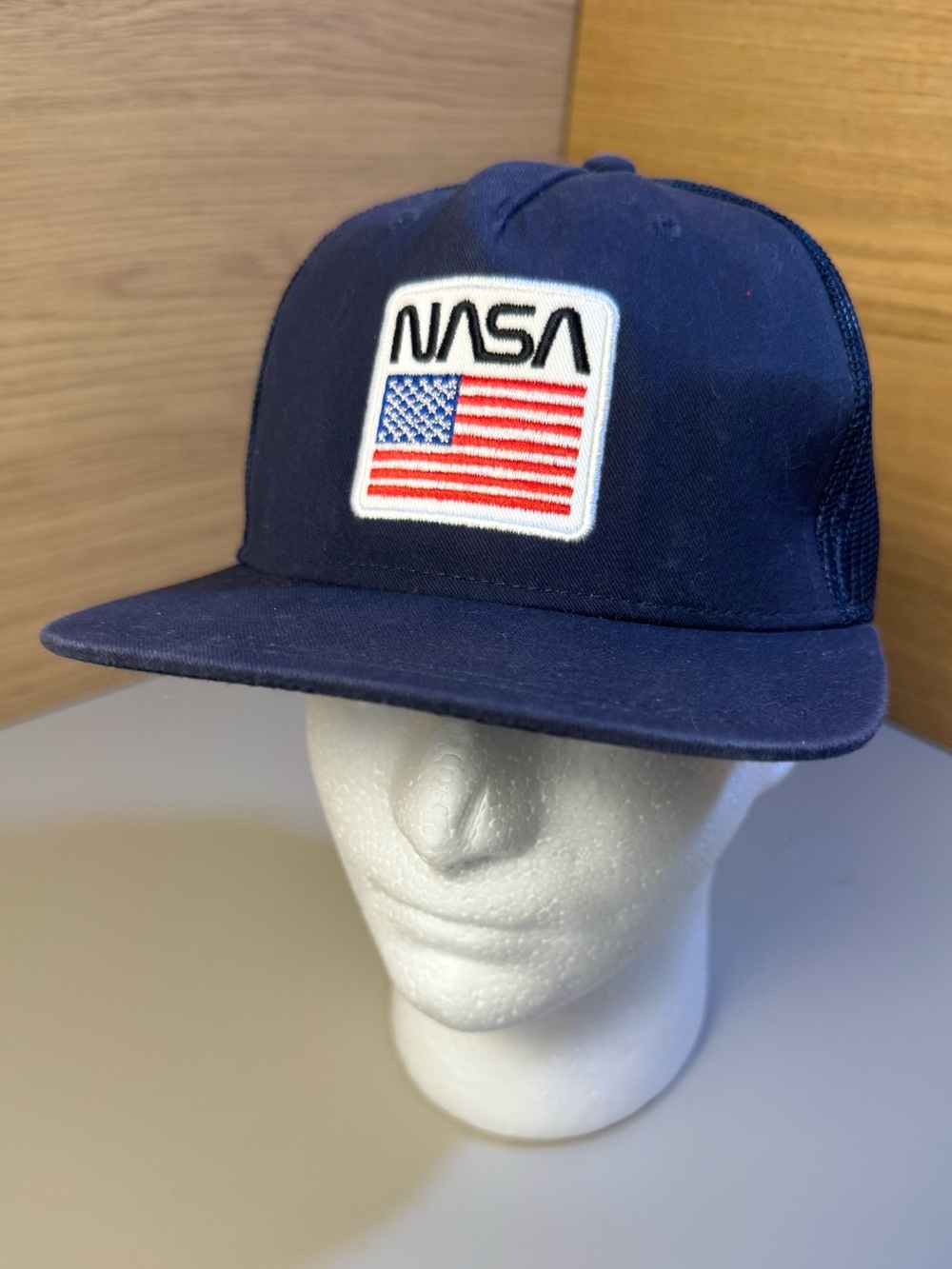 NASA 🚀 flat brim cap in navy blue